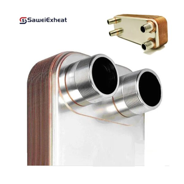 Titanium high pressure 20kw Brazed Plate Heat Exchanger - Image 2